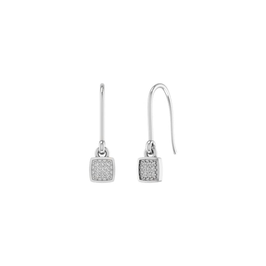0.70 ct. t.w. Moissanite Diamond Dainty Drop Earrings in Sterling Silver