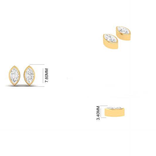 True Elegants Brighten Your Look with Garnet Studs Earrings In 18kt Gold Over Sterling Silver