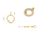 0.013CT Diamond Circle Dainty Pendant In 18kt Gold Over Sterling Silver