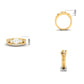 Infinity Design Round Cut Wedding Ring Set | Two Tone Gold Over 925 Silver | True Elegant Bridal Jewelry