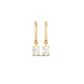 1.0CT Oval Moissanite Drop Earrings In Sterling Silver