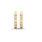 0.20CT Moissanite Diany Hoop Earrings 18kt Gold Plated On Sterling Silver