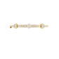 2.11 Carat Moissanite Cluster Bangle Bracelet 18kt Gold Over Sterling Silver