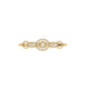 Moissanite Diamond Bangle Bracelet 18kt Gold Over Sterling Silver