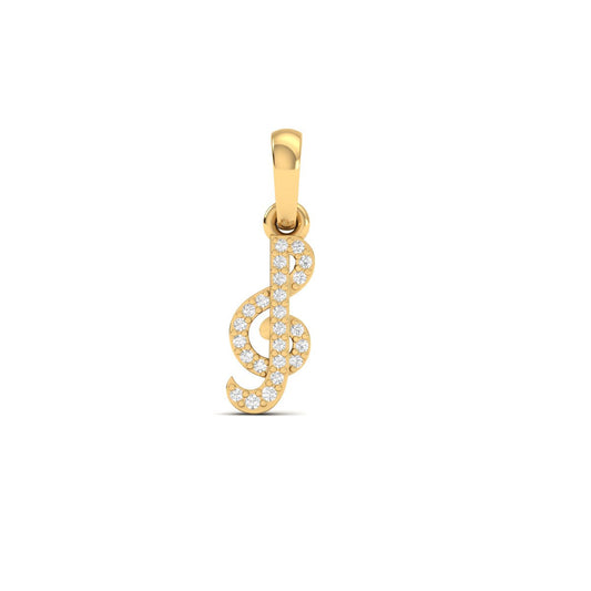 True Elegant Moissanite Pendant Necklace In 18kt Gold Over Sterling Silver