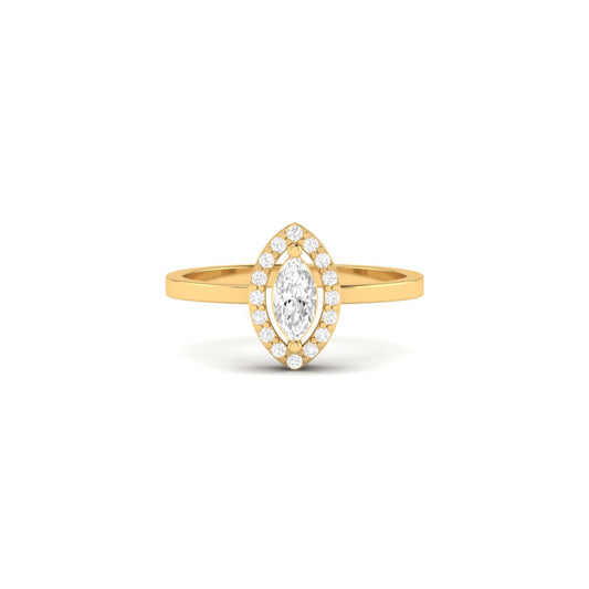 True Elegant Ruby & Blue Sapphire Marquise Cut Engagement Wedding Ring
