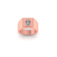 Lord Ganesha Gold Ring for Men – Dual Tone Religious Band Ring, Auspicious Ganpati Design