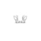 Butterfly Diamond Accent Stud Earrings in 18K Yellow Gold Over for Girls and Women