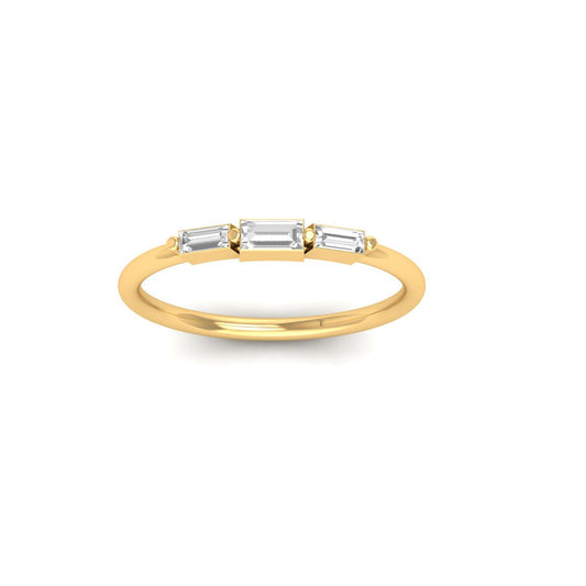Baguette Moissanite Wedding Band for Women, 1.0CT D Color VVS1 Clarity Diamond Wedding DaintyRings