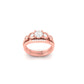 Infinity Design Round Cut Wedding Ring Set | Two Tone Gold Over 925 Silver | True Elegant Bridal Jewelry