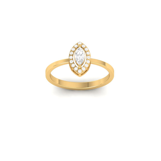 Marquise Cut Sapphire Engagement Ring