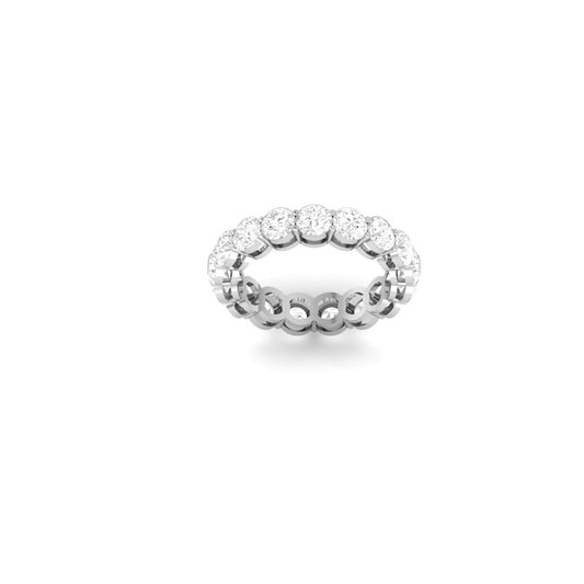 1.0 Ct Moissanite Eternity Band Ring | Sterling Silver Full Eternity Wedding Ring for Women