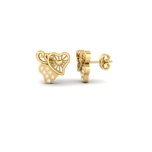 True Elegant Moissanite Diamonds Stud Earrings – Sterling Silver Setting