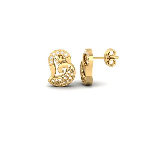 True Elegant Dainty Moissanite Stud Earrings in Sterling Silver