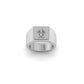Lord Ganesha Gold Ring for Men – Dual Tone Religious Band Ring, Auspicious Ganpati Design