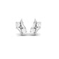 0.50 CT Red Ruby and Dainty Diamond Women’s Stud Earrings in 18K Yellow Gold Over – Elegant Handmade Gift