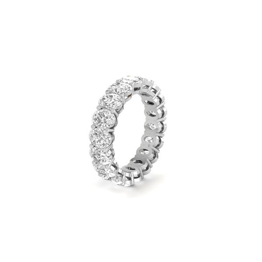 Sterling Silver 5.50Ct Real Moissanite Diamond Wedding Anniversary Band Ring For Men And Women