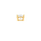 1.0CT Moissanite Solitaire Stud Earrings – 18K Yellow Gold Over Sterling Silver