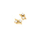 0.50 CT Red Ruby and Dainty Diamond Women’s Stud Earrings in 18K Yellow Gold Over – Elegant Handmade Gift