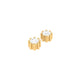 6-Prong Solitaire Diamond Stud Earrings – 18K Yellow Gold Over Sterling Silver