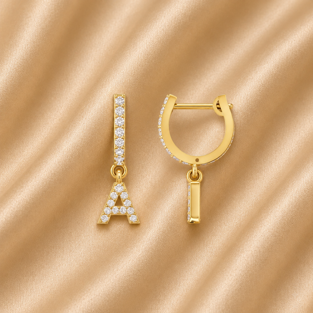 Name / Initial Earrings