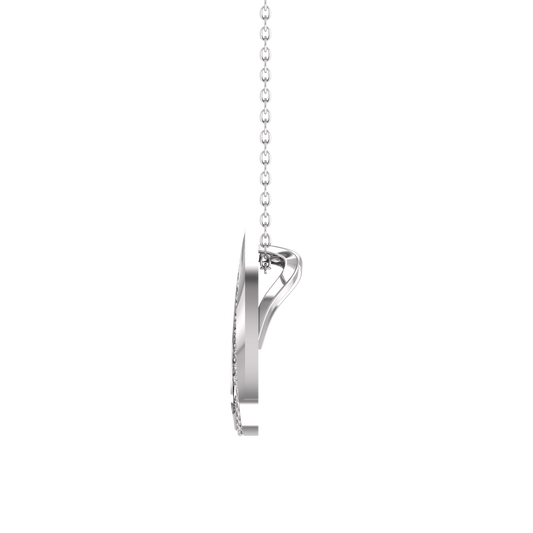 15.5MM Pear Shape Moissanite Diamond Drop Necklace Pendant