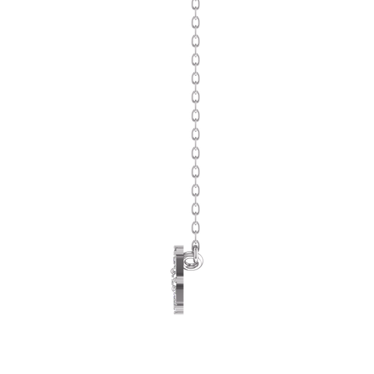 6.8MM Moissanite Cluster Drop Pendant For Her Sterling silver 925