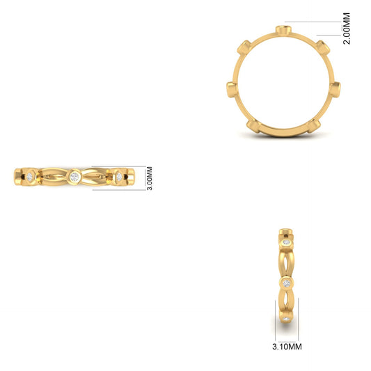 Moissanite Wedding bands for Women