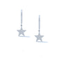 1.50CT Moissanite Diamond Star Drop Dangle Earrings Screwback 925 Sterling Silver