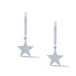 1.50CT Moissanite Diamond Star Drop Dangle Earrings Screwback 925 Sterling Silver