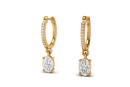 2.0ct. t.w. Moissanite Diamond Dangle And Drop Earrings in Sterling Silver