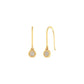 050ct. t.w. Moissanite Diamond Bezel Set Drop Dangle Earrings In Sterling Silver