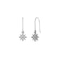 1.0CT .Wt Moissanite Diamond Dainty Everyday Drop Earrings In Sterling Silver