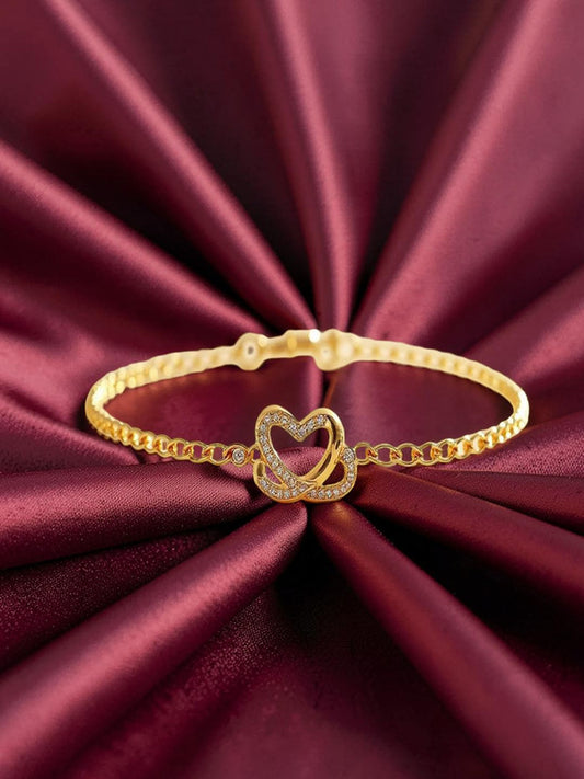 Chic Bracelet Gold Plated CZ