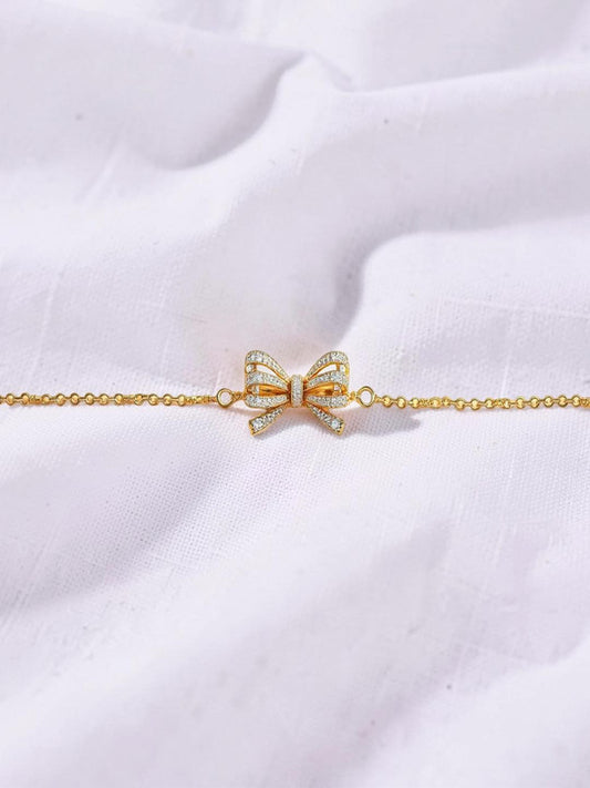 Classic Bracelet Gold Plated CZ