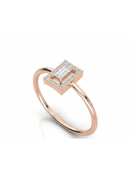 Marquise Diamond Band in 925 Sterling Silver - White Finish | True Elegant