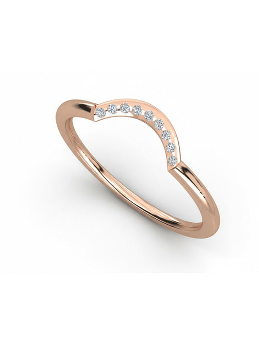 Open Wrap Modern Ring in 925 Sterling Silver - White Finish | True Elegant