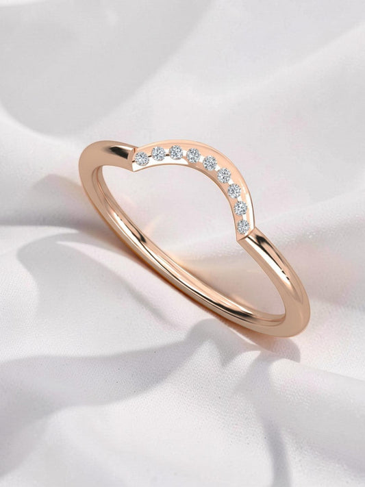 Open Wrap Modern Ring in 925 Sterling Silver - White Finish | True Elegant