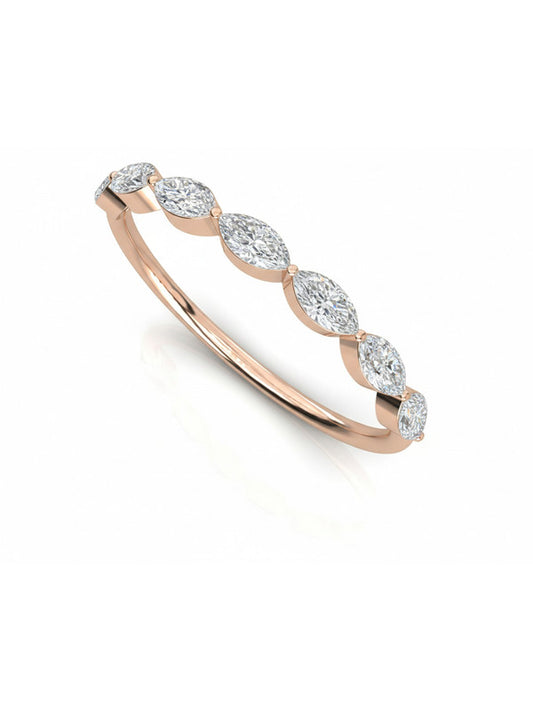 Art Deco Inspired Ring in 925 Sterling Silver - White Finish | True Elegant