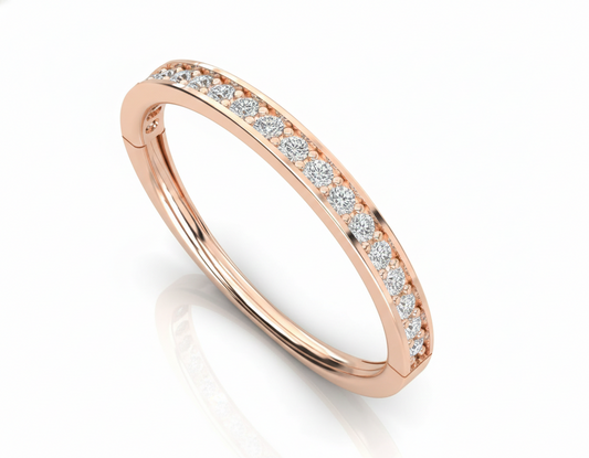 Curved Eternity Band 925 Silver Handmade By True Elegant