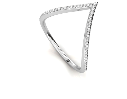 Three Stone Anniversary Ring 925 Silver Handmade By True Elegant