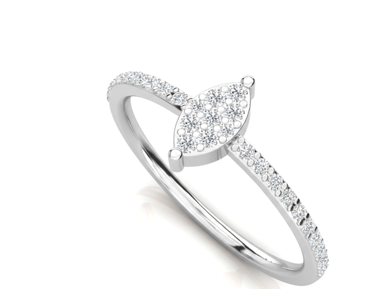 Bezel Set Dainty Ring 925 Silver Handmade By True Elegant