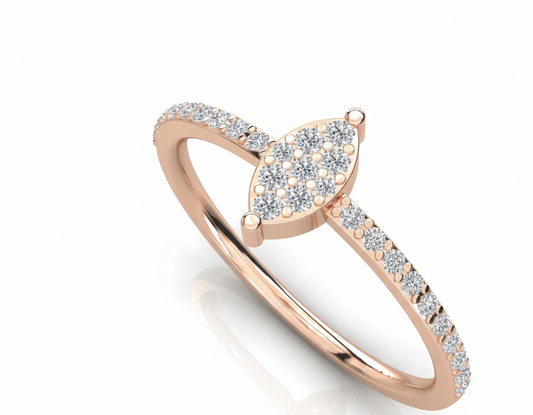 Bezel Set Dainty Ring 925 Silver Handmade By True Elegant