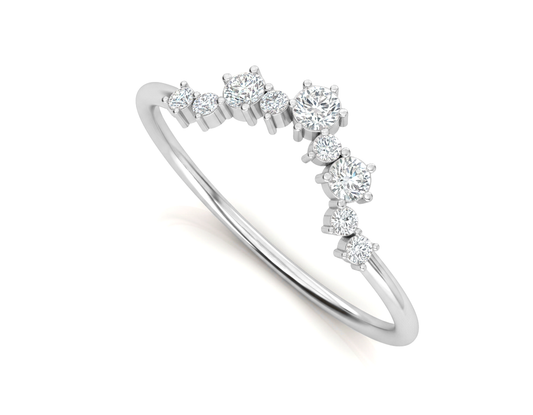 Art Deco Style Ring 925 Silver Handmade By True Elegant