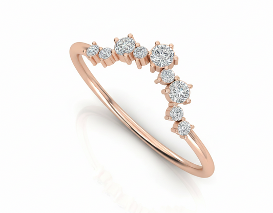Art Deco Style Ring 925 Silver Handmade By True Elegant