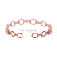 True Elegant 1.0Ct Moissanite Delicate Link Bracelet In Sterling Silver