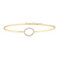 True Elegant 0.50CT Moissanite Dainty Delicate Bangle Bracelet In Sterling Silver