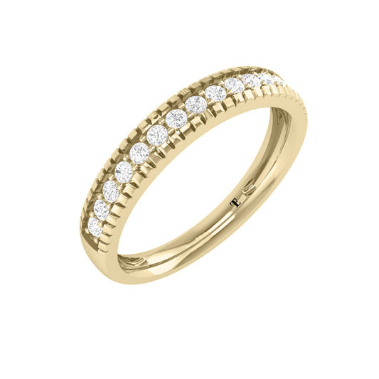 Moissanite Wedding Band for Women 925 Sterling Silver Half Eternity Stackable Band