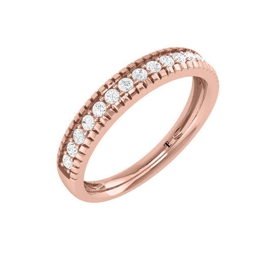 Moissanite Wedding Band for Women 925 Sterling Silver Half Eternity Stackable Band